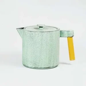 Théière Chiisana or et blanc en fonte