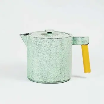 Théière Chiisana or et blanc en fonte