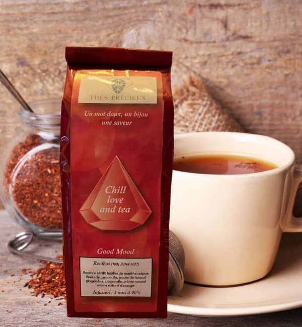 rooibos thé rouge avec sachet personnalisé