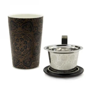 Mug en porcelaine TEAEVE Mandala Foncée 350ml