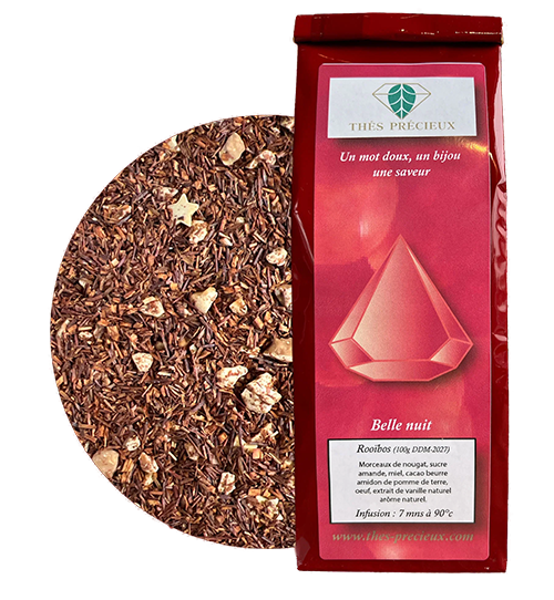 Thé rouge rooibos belle nuit en sachet personnalisable