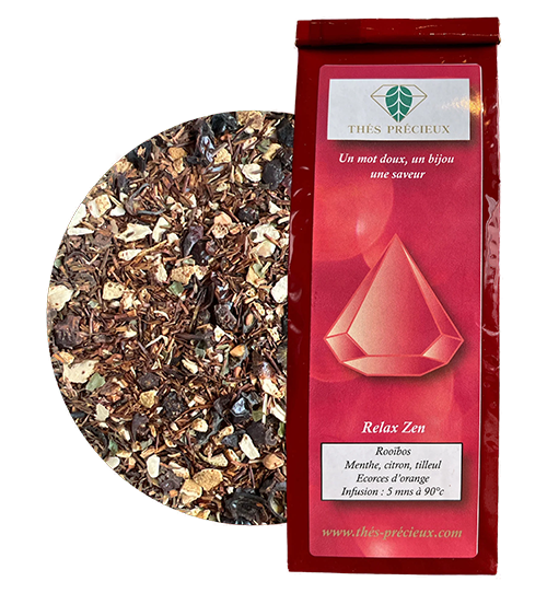 Thé rouge rooibos Relax zen en sachet personnalisable