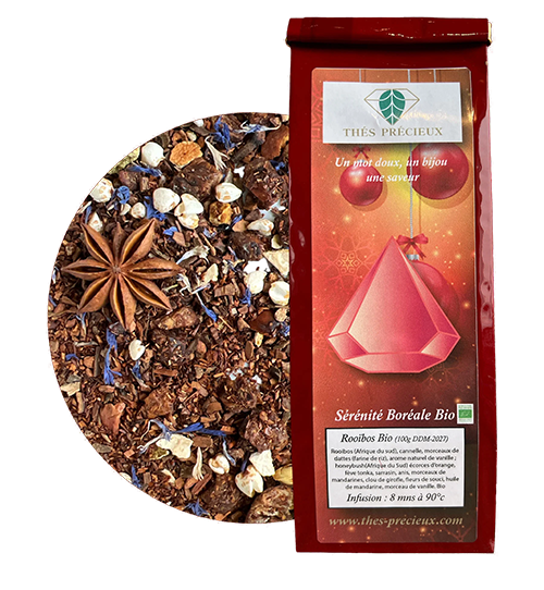 thé rouge rooibos sérénité boréal bio sachet personnalisable