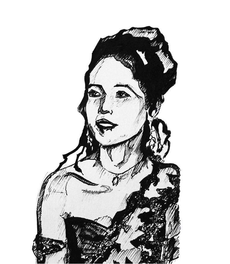 portrait au crayon de Kathia Kolen