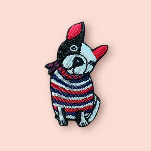 Broche French bulldog brodee
